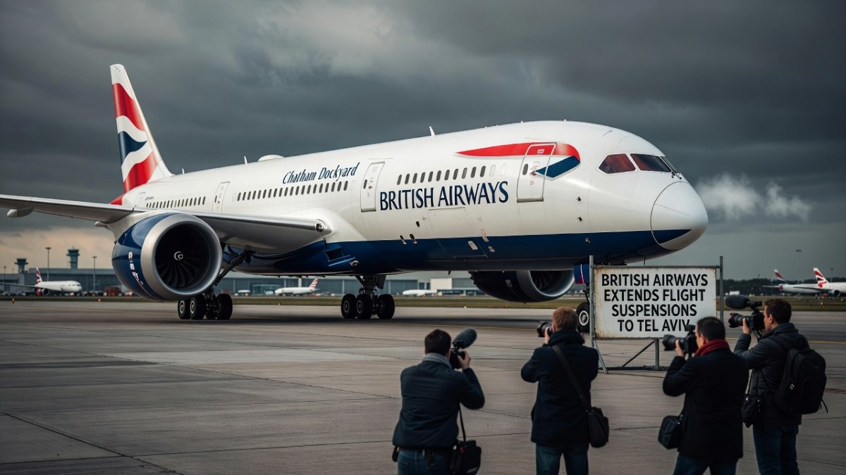 British Airways Extends Flight Suspensions to Tel Aviv