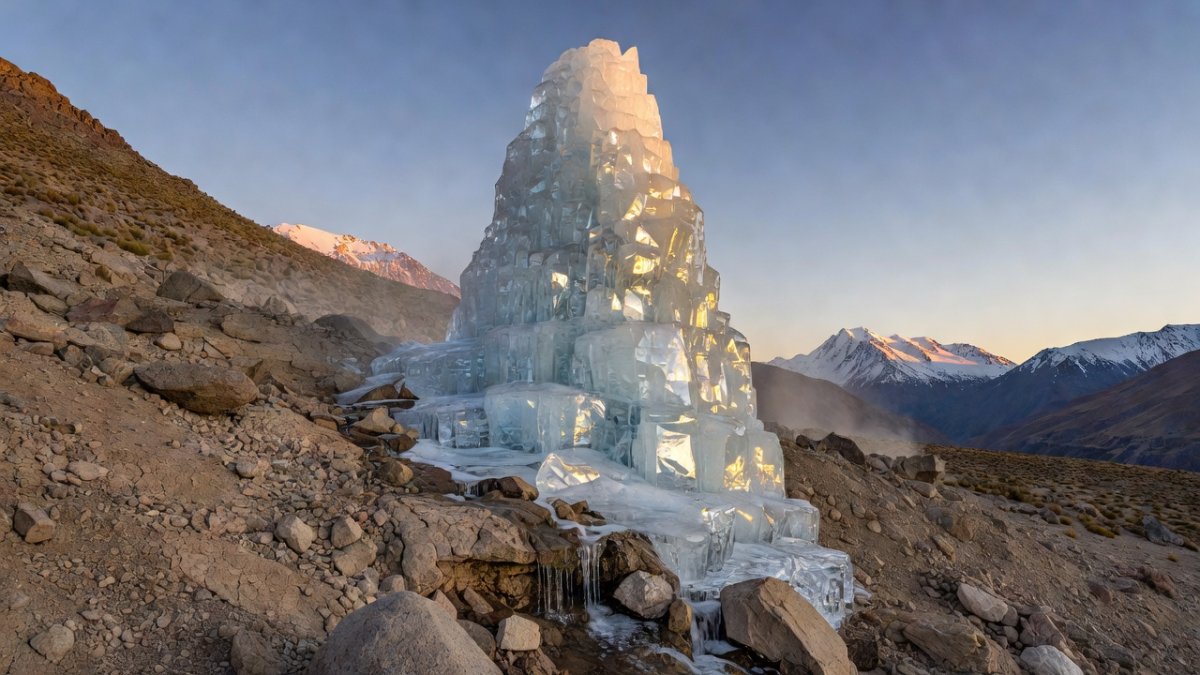 How Ancient Himalayan Ice Stupas Are Saving Chile's Drought-Stricken Andes