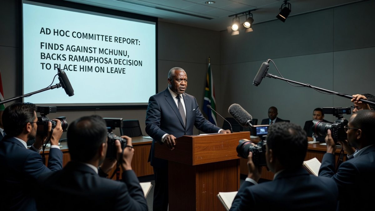 Ad hoc committee report finds against Mchunu, backs Ramaphosa decision to place him on leave
