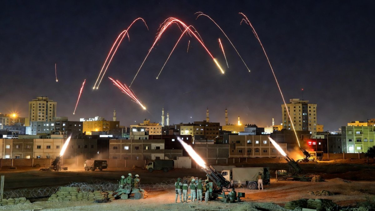 Air defense systems over Kuwaiti skies as Iranian drones intercepted