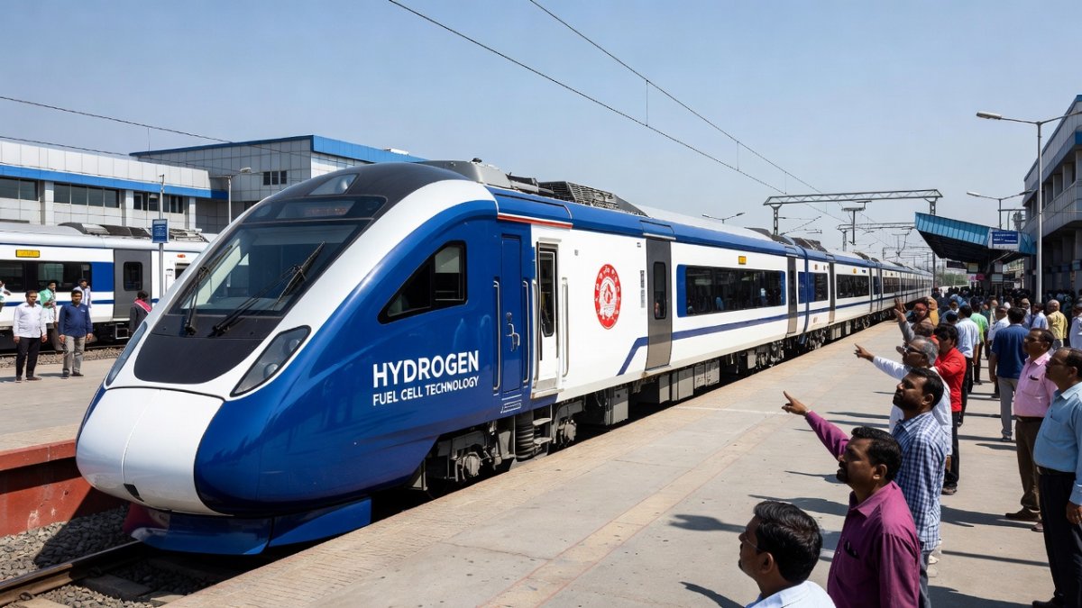 India's First Hydrogen Train: PM Modi Flags Off Jind-Sonipat Service