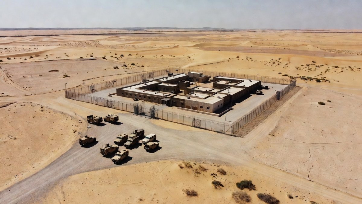 Sde Teiman detention facility in the Negev desert