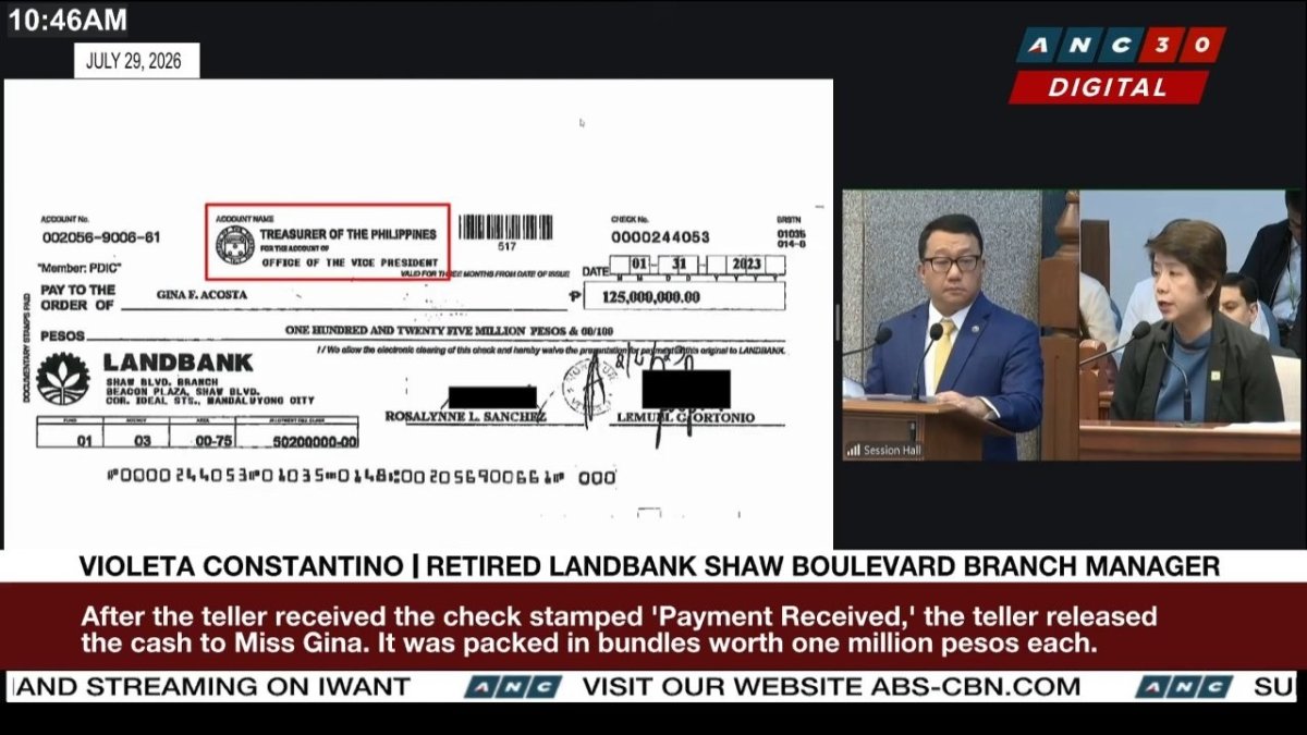 Sara Duterte Trial: Bank Managers Detail P612.5M Withdrawals