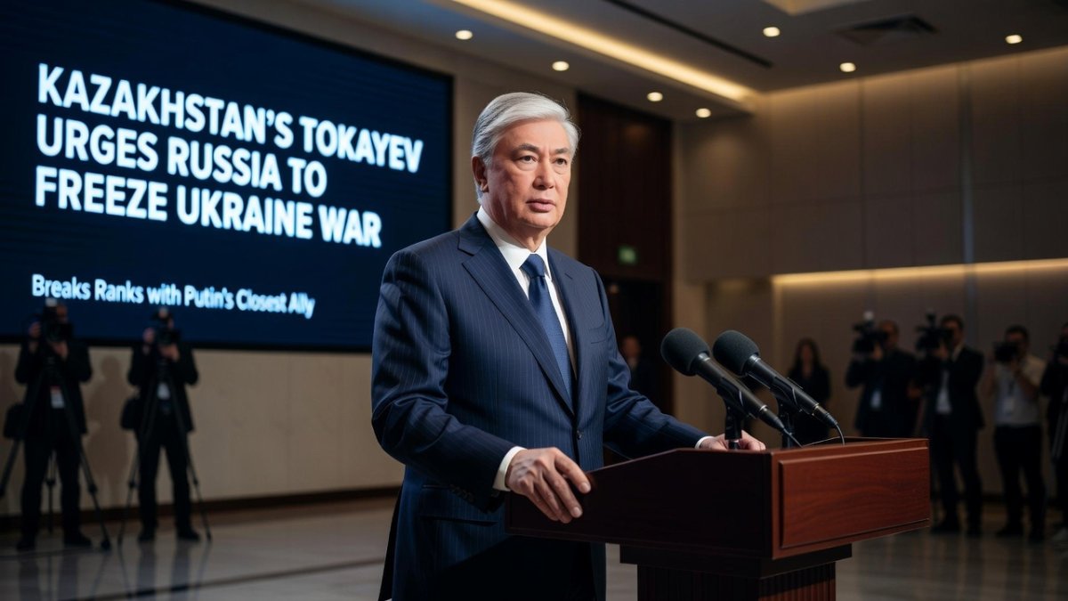 Putin's Closest Central Asian Ally Breaks Ranks — Kazakhstan's Tokayev Urges Russia to Freeze Ukraine War