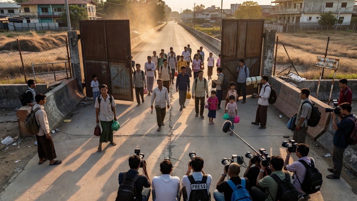 Mae Sot-Myawaddy border crossing shut by Myanmar conflict reopens after 10 months