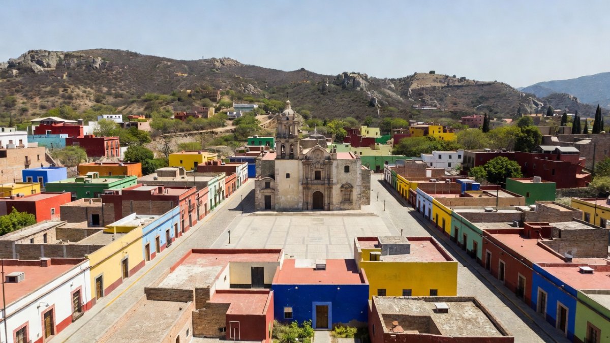 Colonial town of Sombrerete in Zacatecas, Mexico