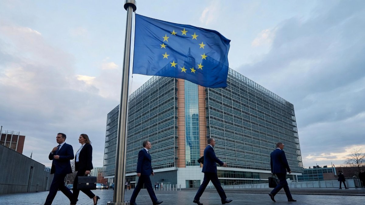 EU headquarters in Brussels during sanctions debate