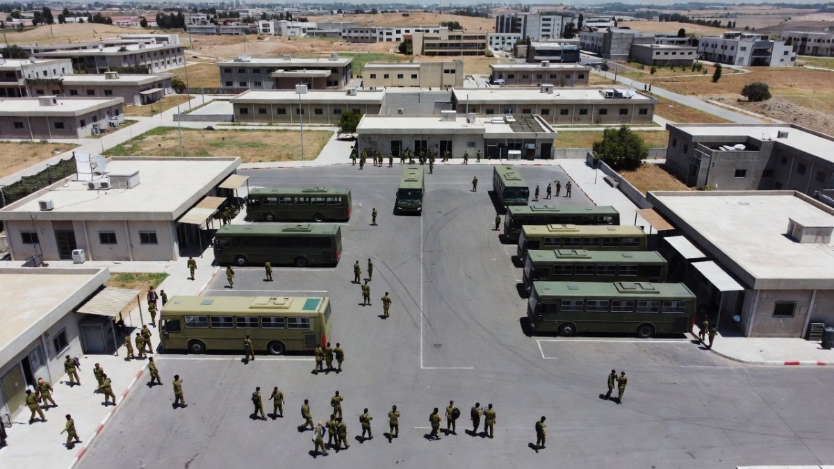 Tel Hashomer IDF recruitment center aerial view