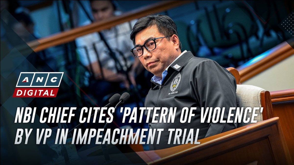NBI Director Melvin Matibag testifying at the Sara Duterte impeachment trial