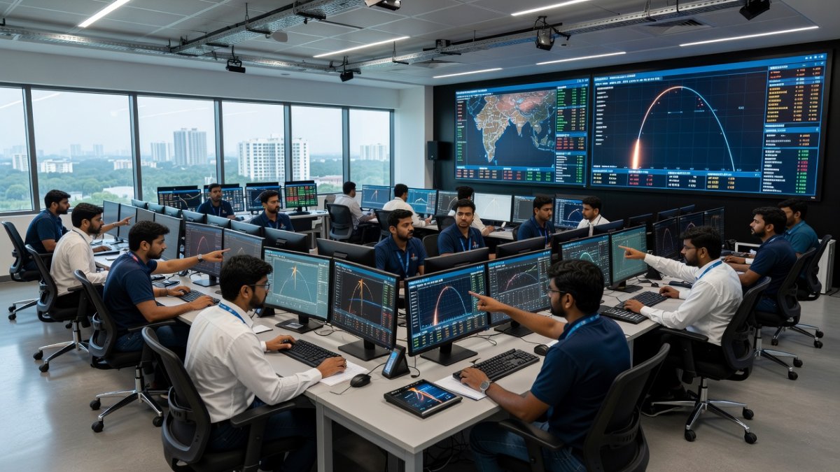 Skyroot mission control in Hyderabad