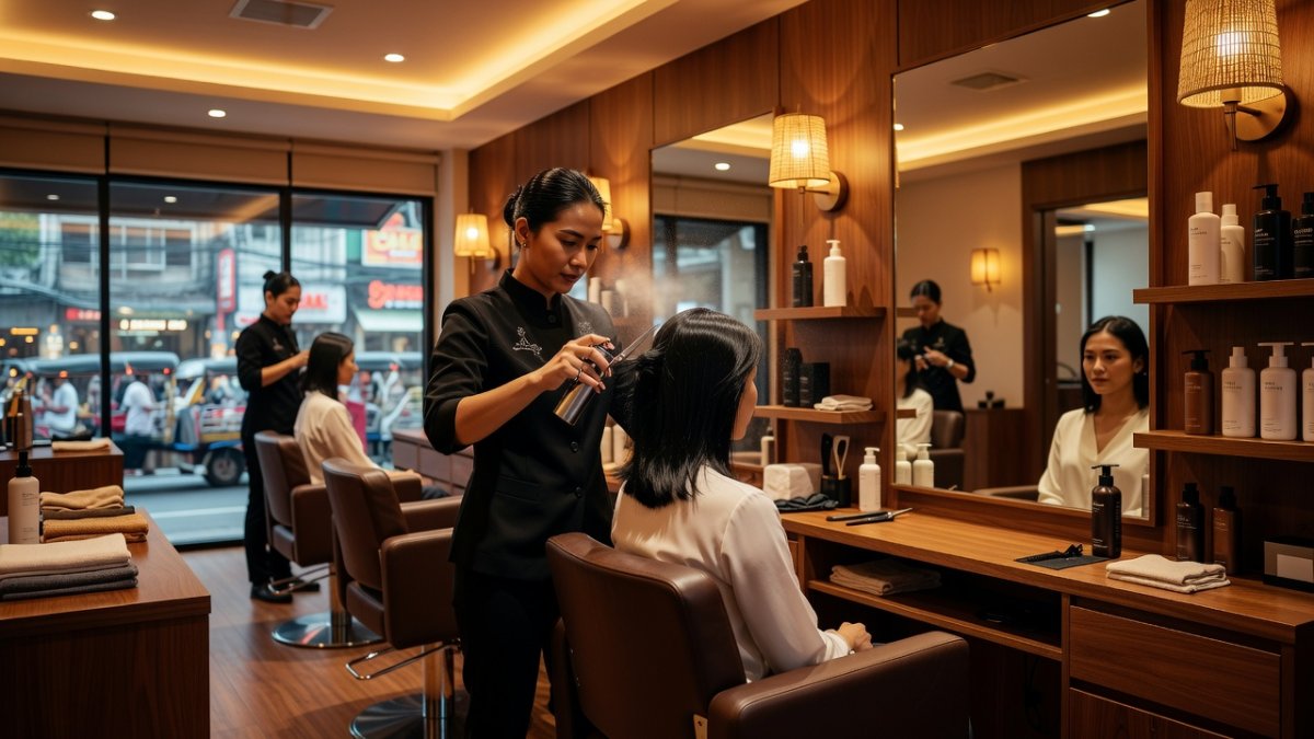 Fine Time Salon Founder Guides Healthy Aging Hair in Bangkok