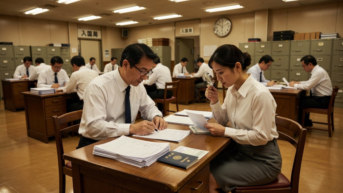Tokyo immigration office and visa documentation