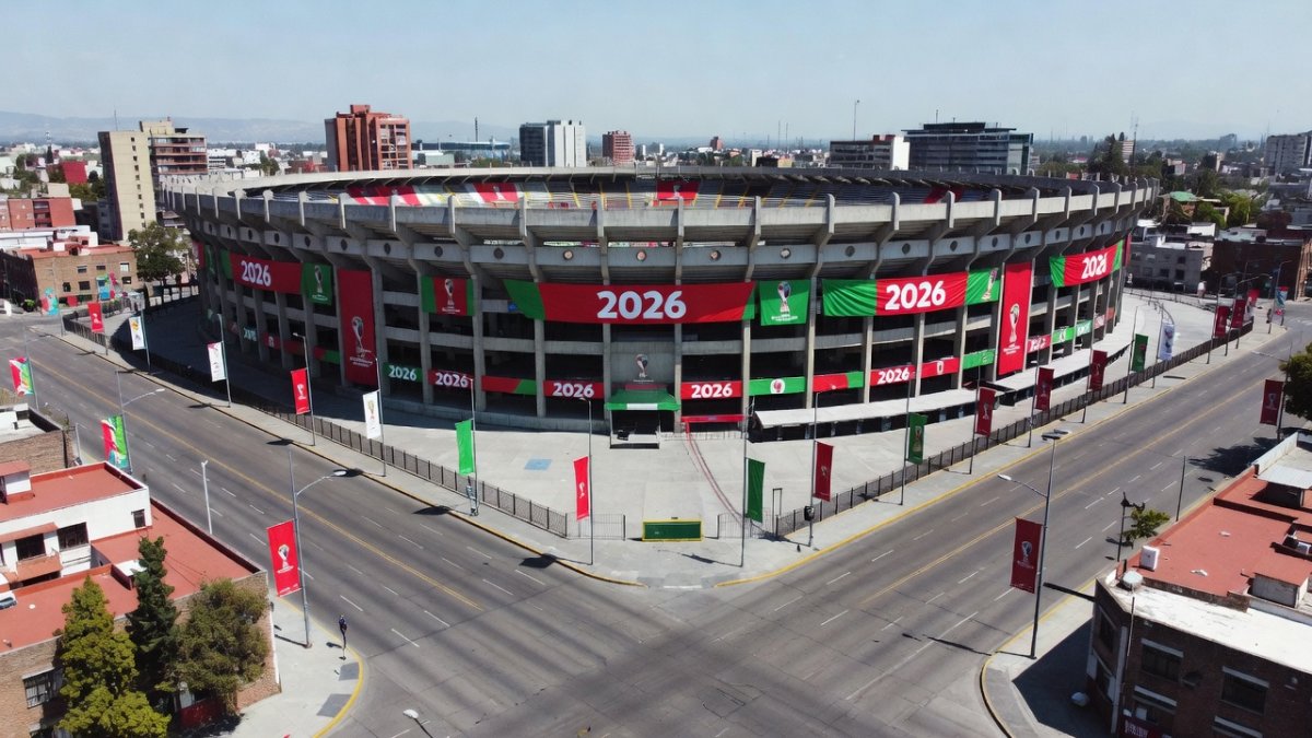 Estadio Azteca in Mexico City, historic three-time World Cup venue