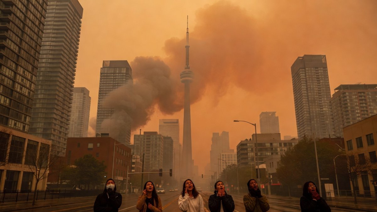 Toronto Engulfed by Wildfire Smoke as Toxic Haze Spreads Into US