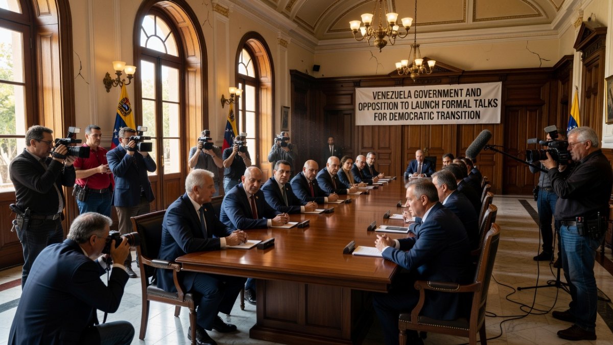 Venezuela Government and Opposition to Launch Formal Talks for Democratic Transition