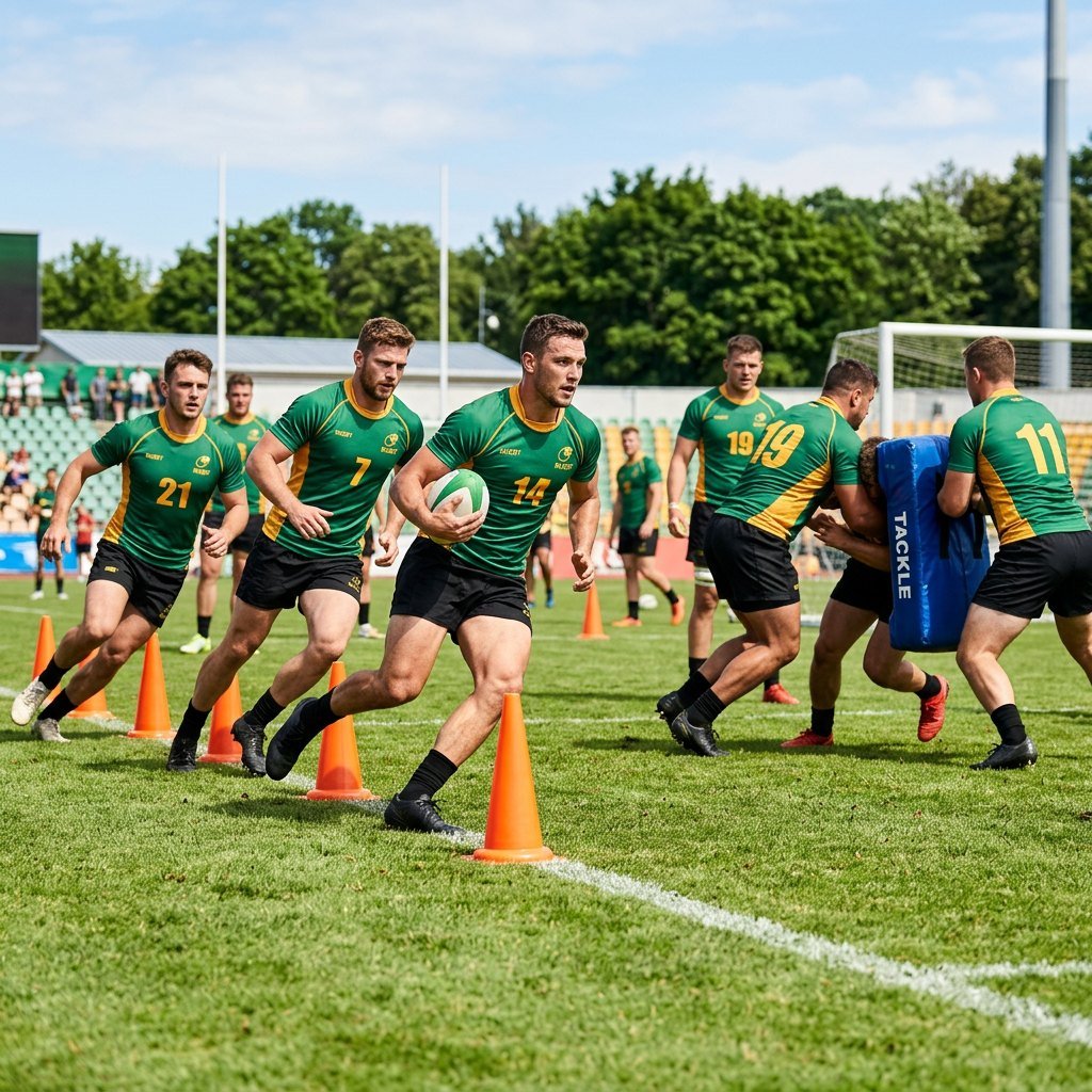 Springbok players training ahead of the Argentina Test and the All Blacks series