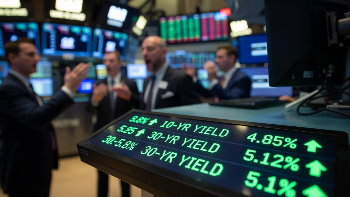 US Treasury bond yields climb as the federal debt passes $40 trillion