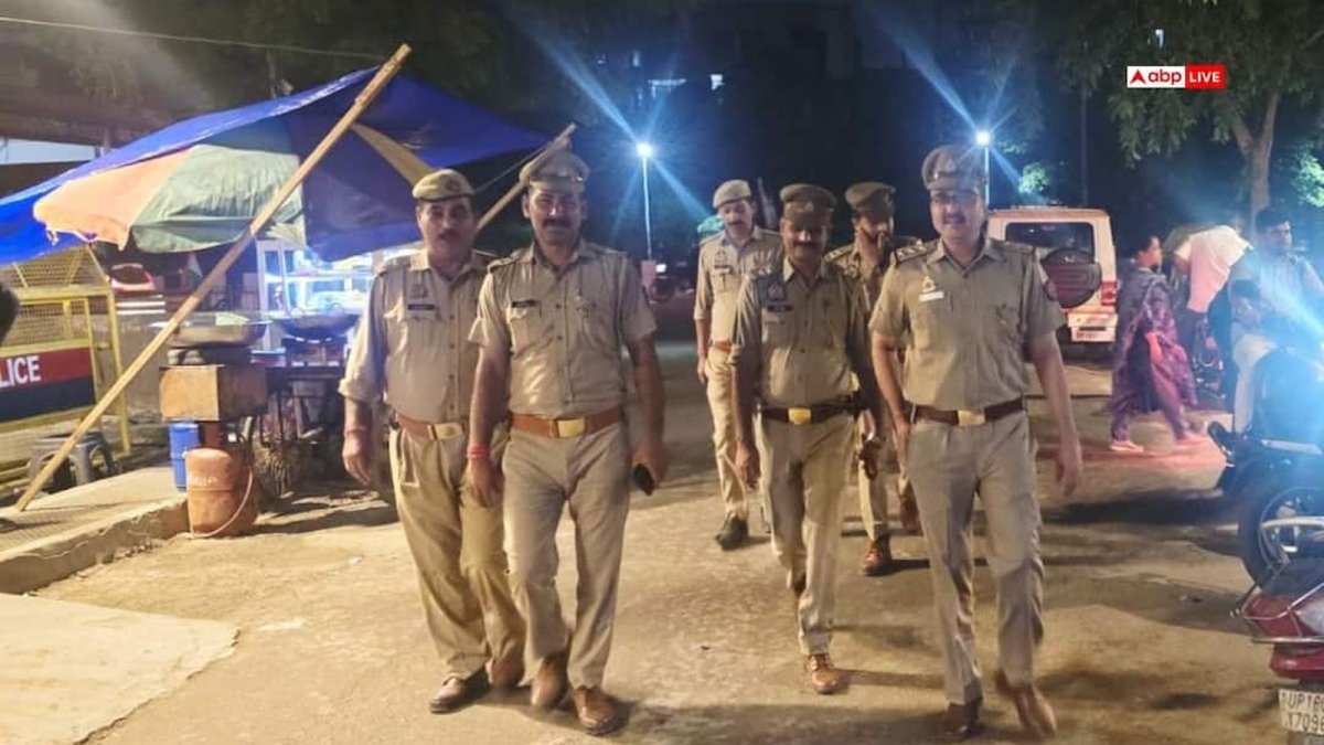 Police deployment and security measures around NEET PG 2026 exam centres in Noida, Uttar Pradesh
