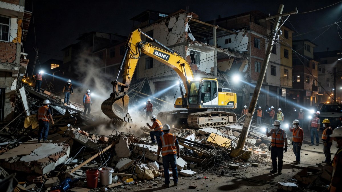SANY Rushes Rescue Machinery to Colombia After Deadly Quake