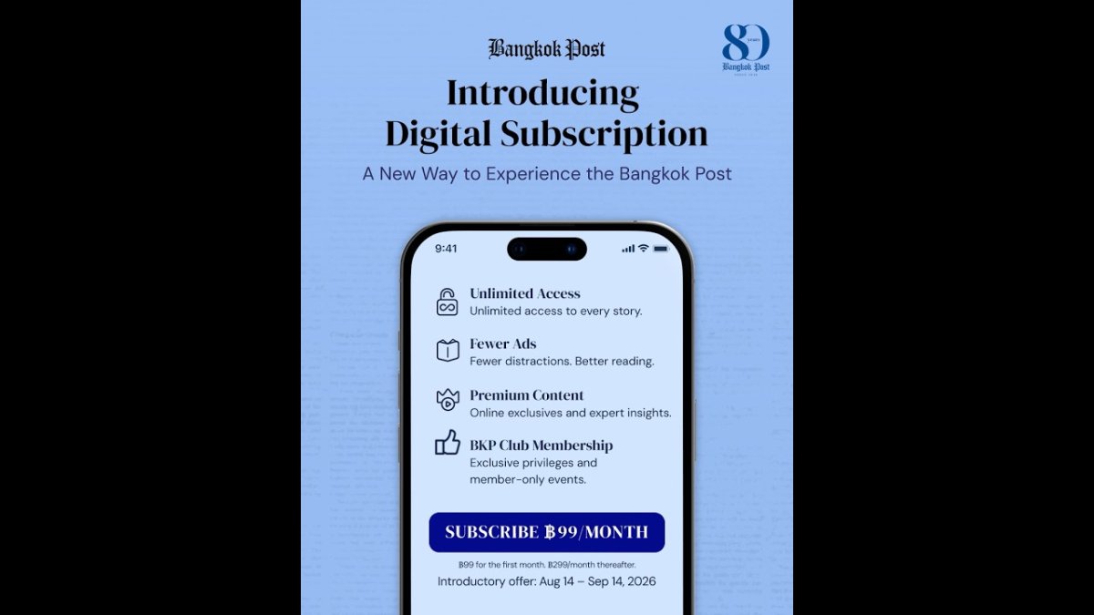 Bangkok Post Launches Premium Digital Subscription and BKP Club Membership