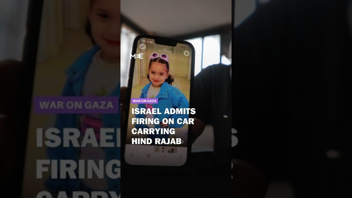 Middle East Eye video report on the family of five-year-old Hind Rajab reacting to Israel admitting it fired on the vehicle carrying her