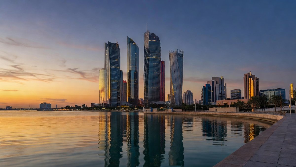 Abu Dhabi skyline home of the Technology Innovation Institute
