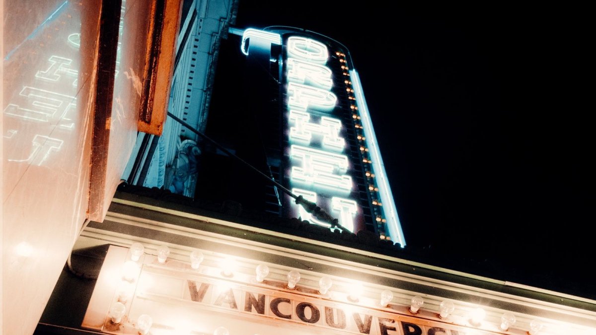 Granville Street entertainment district in downtown Vancouver