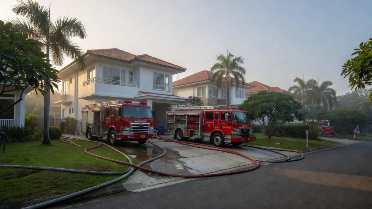 Nonthaburi Fire Kills Couple, 30 Cats; Petrol Found