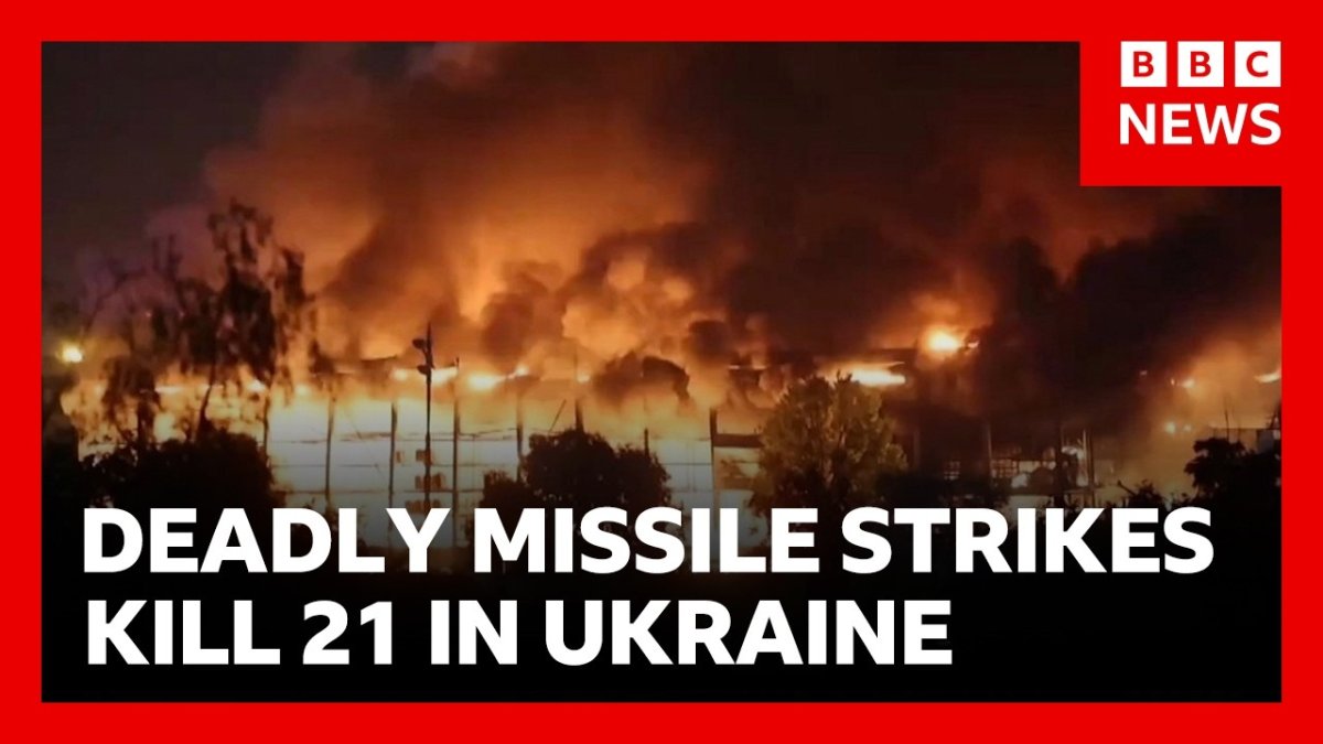 BBC News report on the deadly night in Ukraine after a massive Russian missile attack