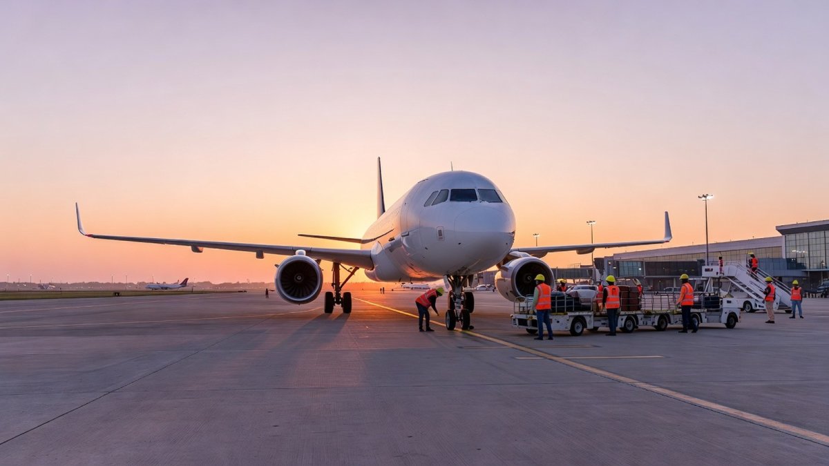 Air India aircraft on tarmac during pilot screening drive