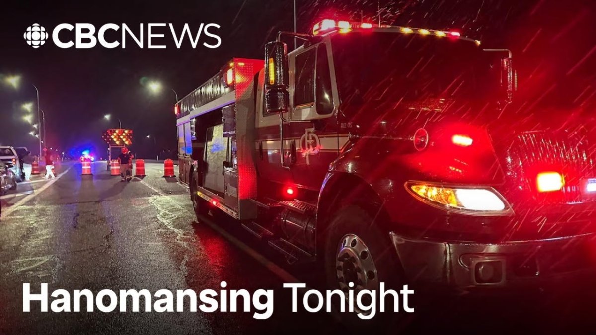 CBC News video thumbnail showing coverage of the Stoney Trail crash investigation