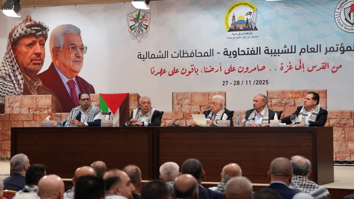 Palestinians hold posters of Marwan Barghouti during a rally in Ramallah