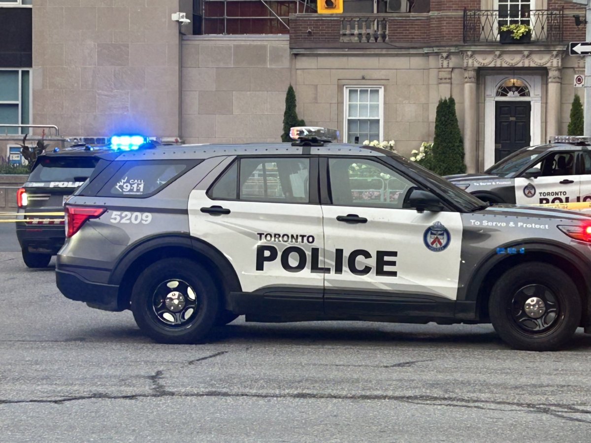Toronto police investigate a shooting outside the U.S. Consulate in downtown Toronto
