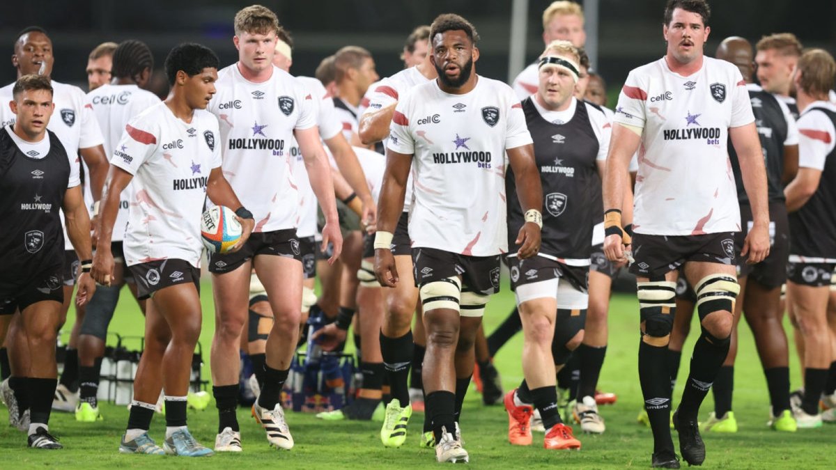 The Sharks prepare to face the All Blacks in Durban during the Rugby's Greatest Rivalry tour