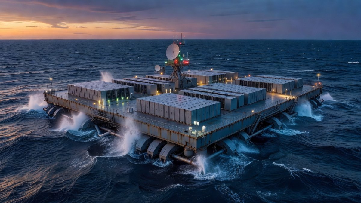 The AI Buildout Just Ran Out of Land — So It's Going to Sea