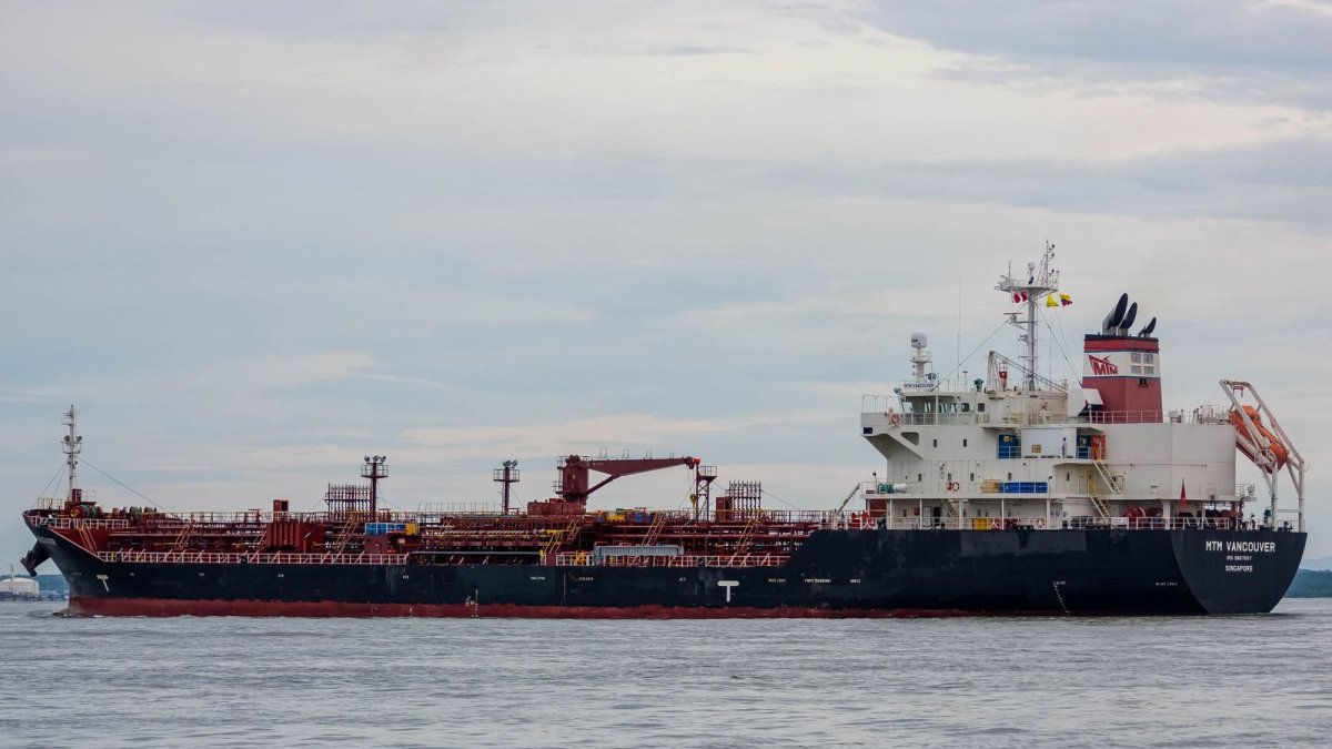Oil tanker at sea — the Strait of Hormuz carried roughly a fifth of global oil and LNG traffic before the February conflict