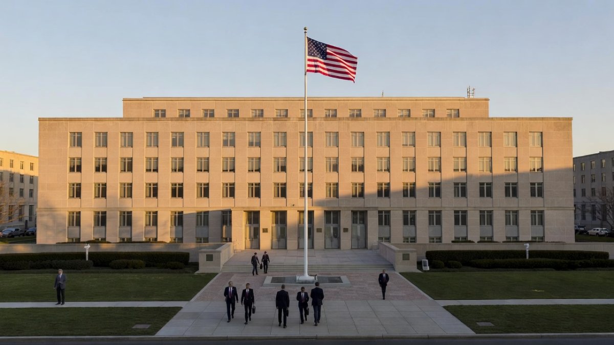 The US State Department building in Washington DC