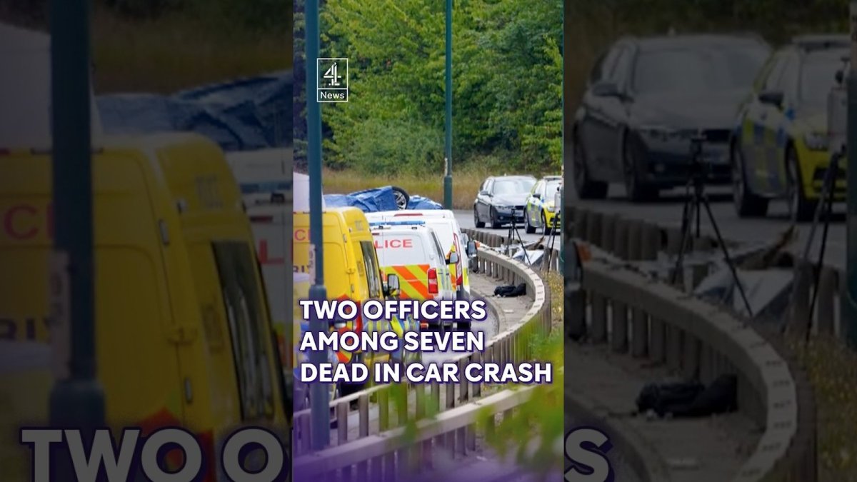 Channel 4 News report on the A66 crash near Middlesbrough