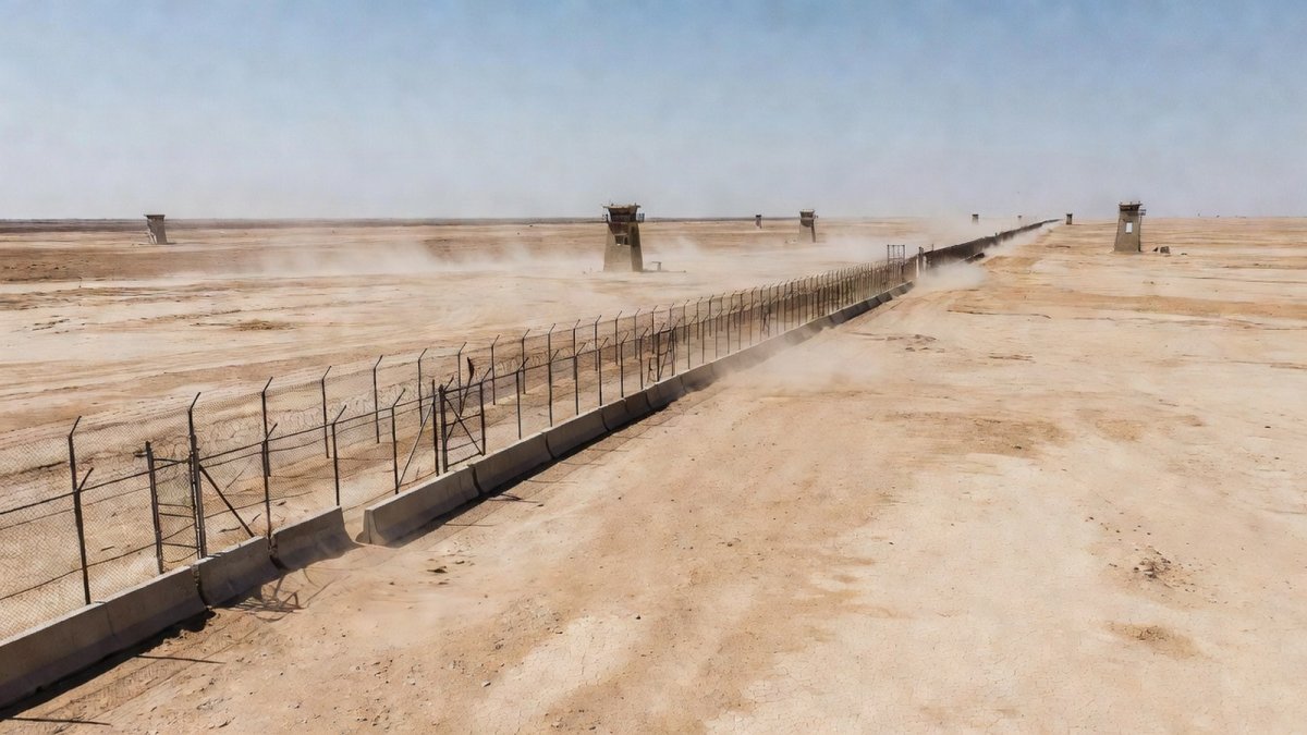 Security barrier along the Gaza border