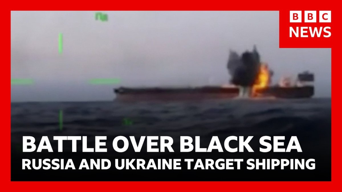 BBC News report on the battle in the Black Sea as Russia and Ukraine intensify attacks on shipping