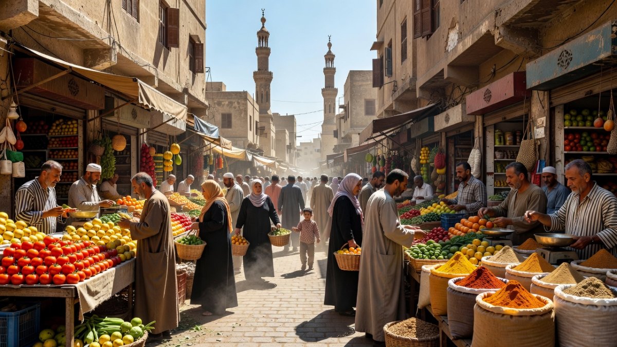Egyptian protesters and economic hardship satire
