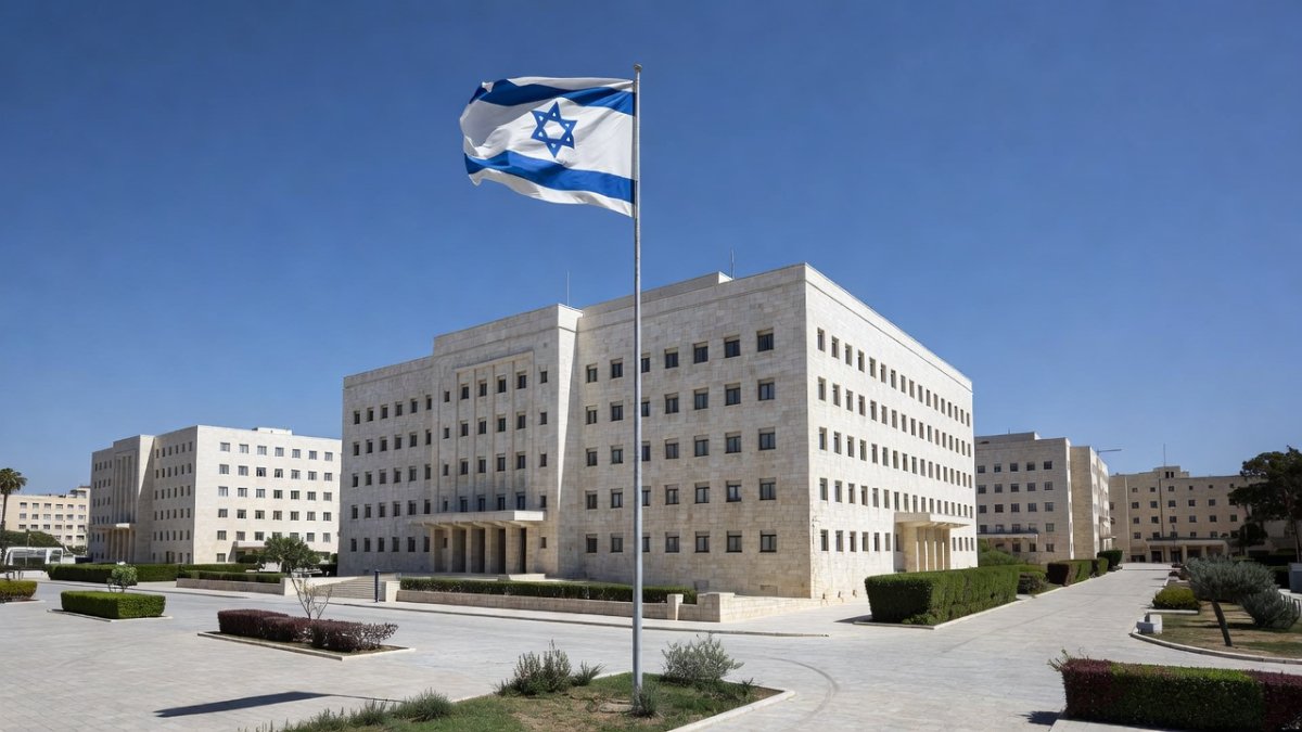 The Israeli Knesset building in Jerusalem, seat of Israel's parliament, as the Gaza ceasefire debate intensifies