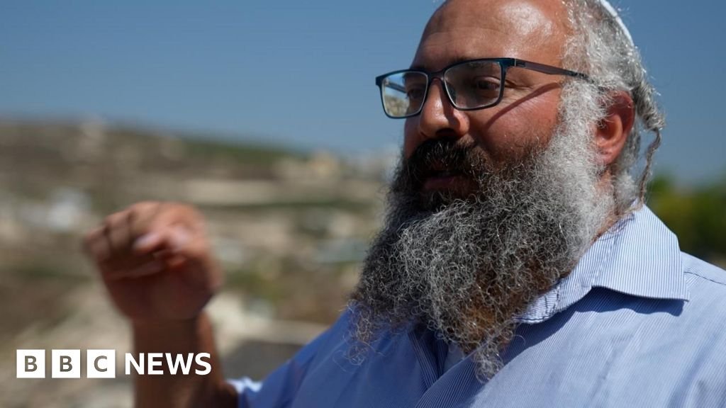 The Israeli settler outpost of Havat Gilad in the occupied West Bank