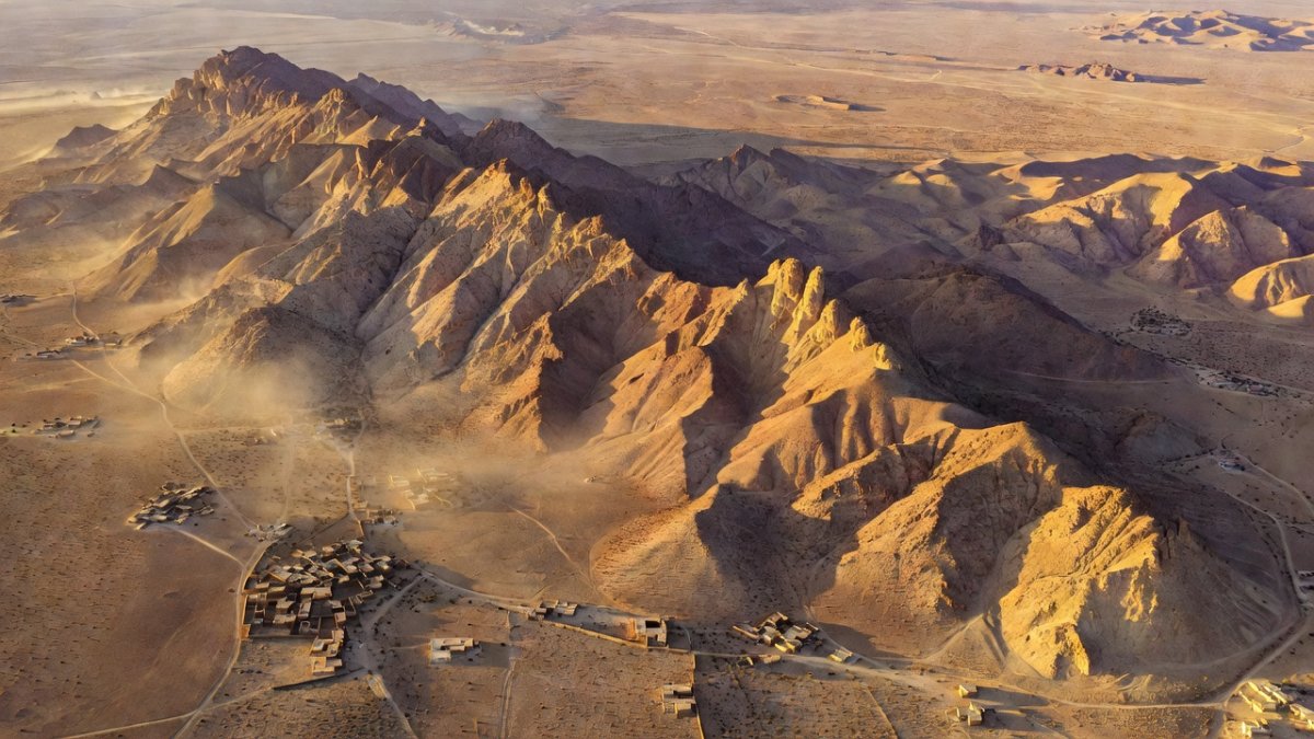 Sinjar mountain ridge in northern Iraq, where ISIS launched its August 2014 assault on the Yazidi community