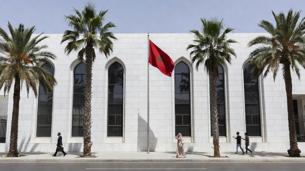 Courthouse building in Casablanca, Morocco