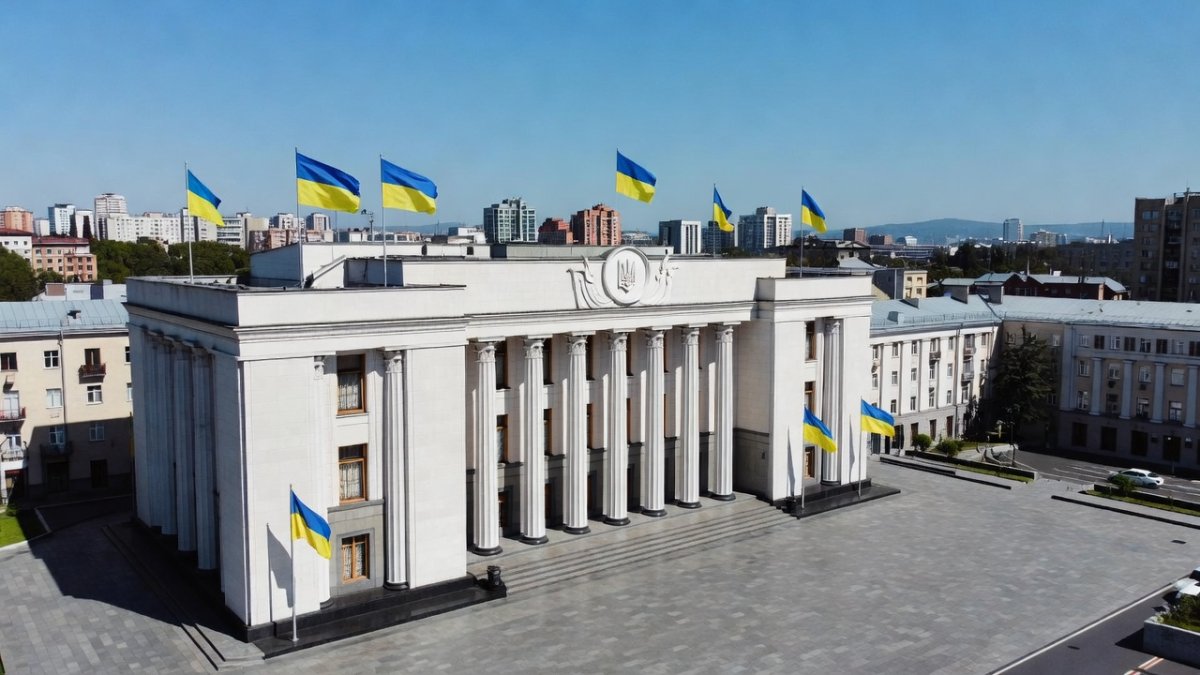 The Verkhovna Rada, Ukraine's parliament building in Kyiv