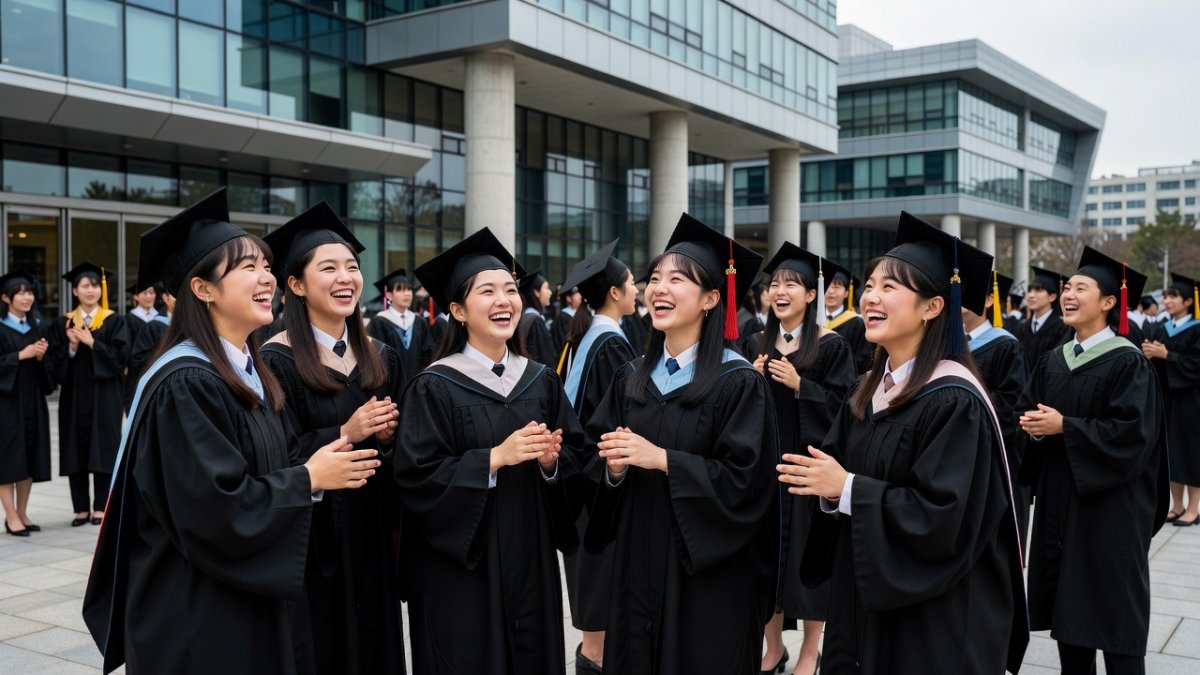 University graduation ceremony in Seoul