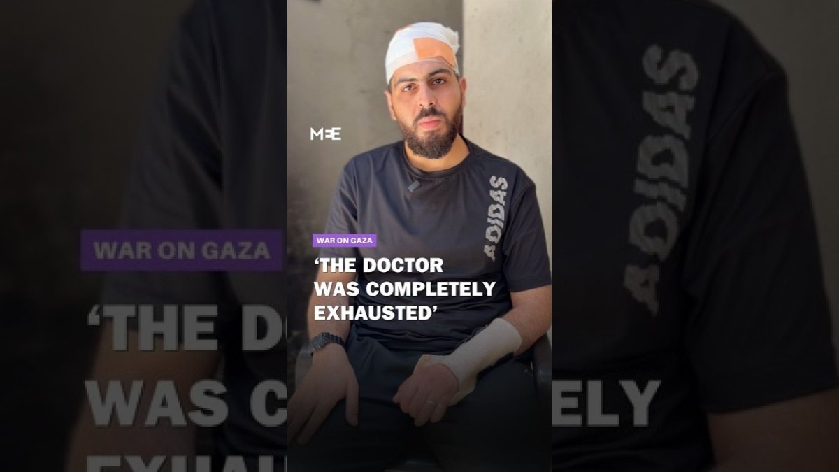 Middle East Eye video frame showing the Ofer Prison testimony of released detainee Islam Al-Hijazi