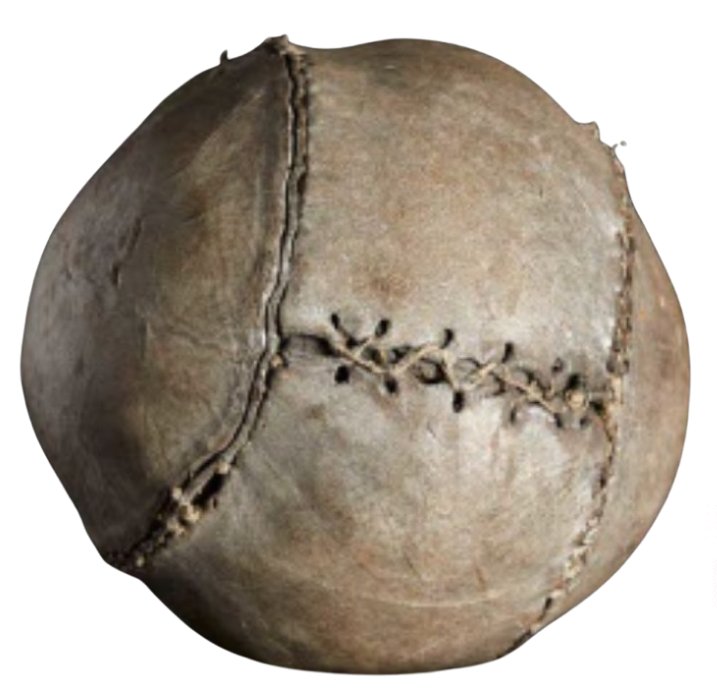 The world's oldest known football, made in Stirling, Scotland between 1540 and 1570
