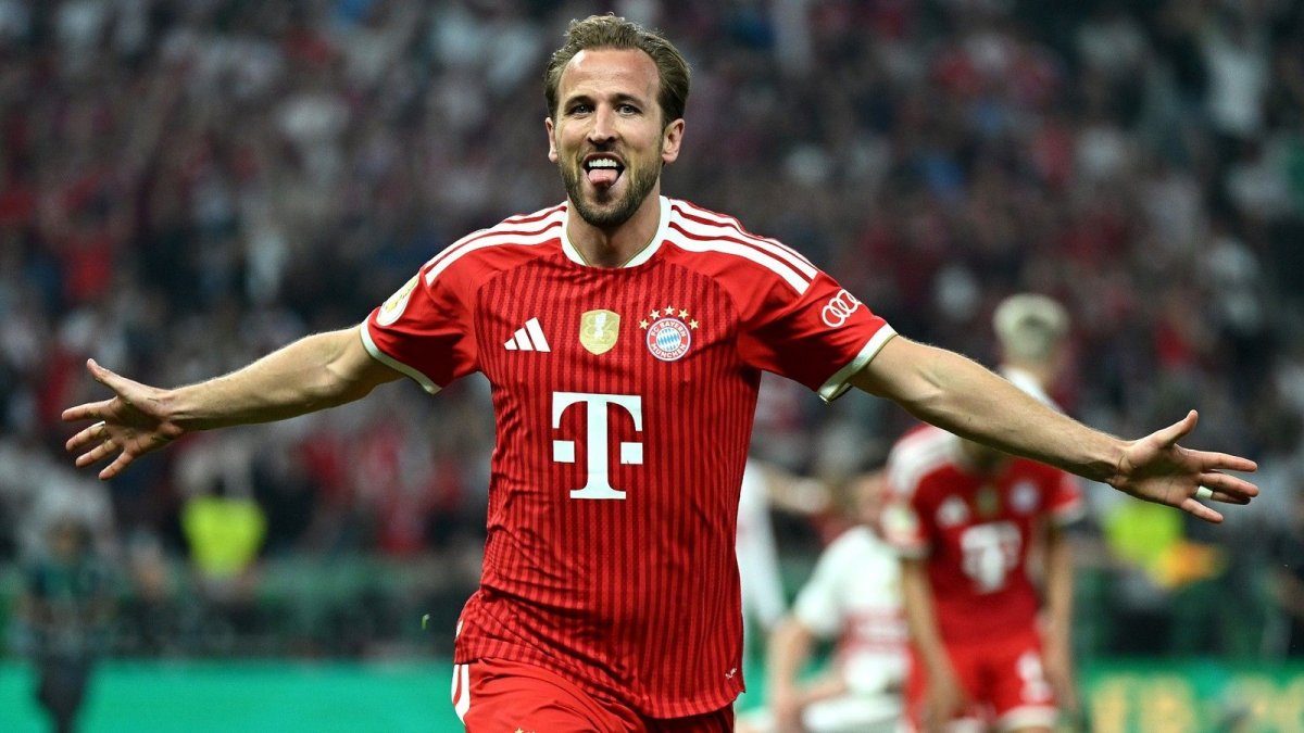 Harry Kane in action for Bayern Munich during the 2025-26 season